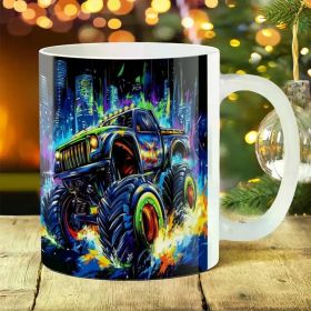 11oz Bicycle-Themed Ceramic Mug - Perfect Gift for Cyclists, Friends & Family - Dishwasher & Microwave Safe